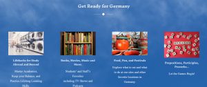 screenshot of School in Germany website